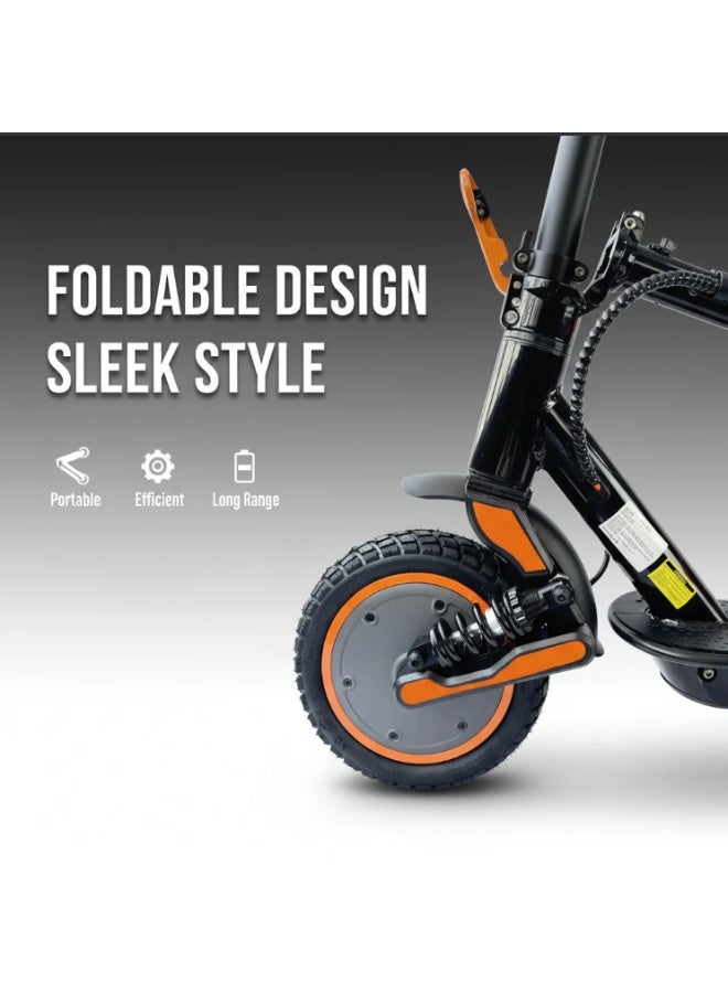 كي يو جي أو أو سكوتر كهربائي قابل للطي Kugoo Pro-4، بطارية 36 فولت 7.8 أمبير، محرك 350 واط، مدى أقصى 20-25 كم/ساعة، إطارات هوائية 8.5 بوصة، سكوتر كهربائي قابل للطي للبالغين - عمر بطارية طويل وحمولة قصوى 120 كجم - Image 5